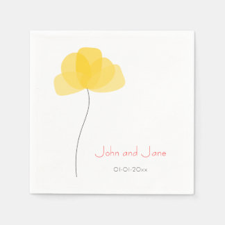 Simple flower Theme Napkin