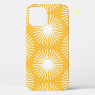 Simple flowers: Scandinavian seamless design. iPhone 12 Case