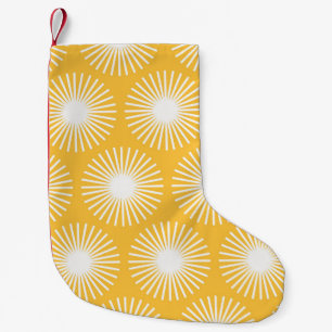 Simple flowers: Scandinavian seamless design. Small Christmas Stocking