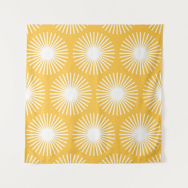 Simple flowers: Scandinavian seamless design. Tapestry (Front)
