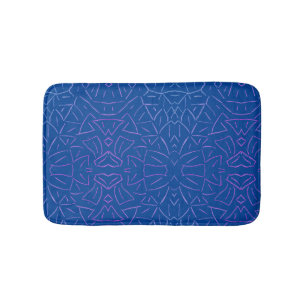 Simple Flutter Blue   Bath Mat