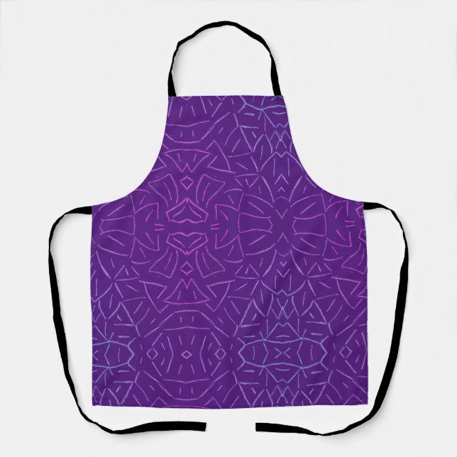 Simple Flutter (Purple) Apron (Front)
