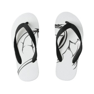 Simple Flying Dragon Kid's Thongs