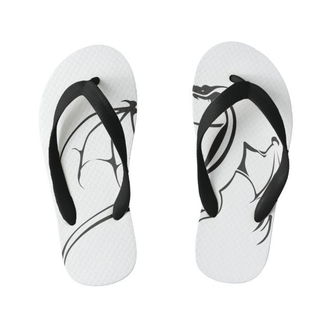 Simple Flying Dragon Kid's Thongs (Footbed)