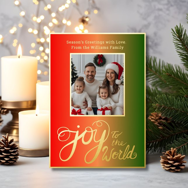 Simple Foil Christmas Card Template Photos Modern  (Creator Uploaded)