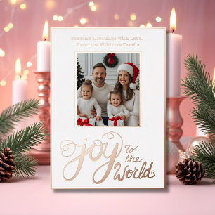 Simple Foil Christmas Card Template Photos Modern 