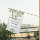 Simple Foliage Greens Just Married Date Wedding