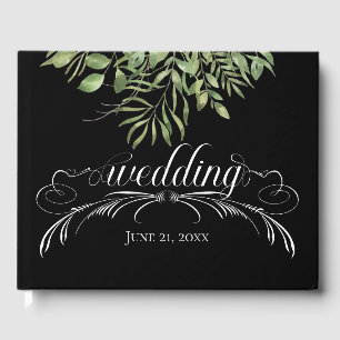 Simple Foliage, Wedding Guest Book