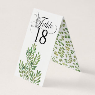 Simple Foliage Wedding Reception