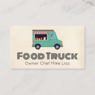 Simple Food Truck Business Card