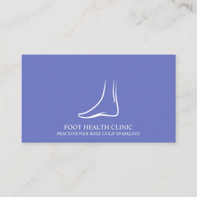 Simple Foot Cares Podiatry Practioner Doctor Business Card (Front)