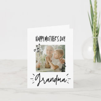 Simple for Grandma | Custom Photo Mother's Day Card