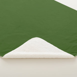Simple Forest Green Authority® Sherpa Blanket