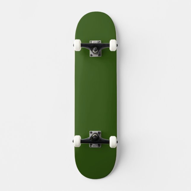 Simple Forest Green Authority® Skateboard (Front)