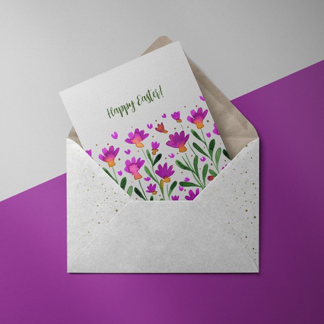 Simple forget me not flowers Easter Card (Creator Uploaded)