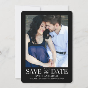 Simple Frame  EDITABLE COLOR Save The Date Card