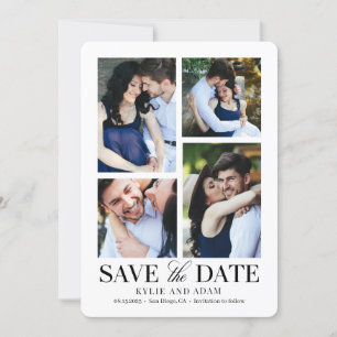 Simple Frame EDITABLE COLOR Save The Date Card