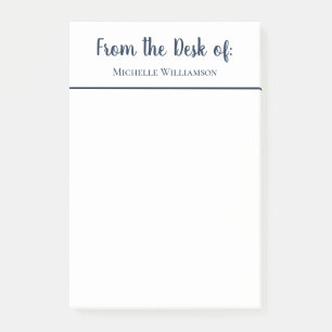 Simple From the Desk of Elegant Script Post-it Notes