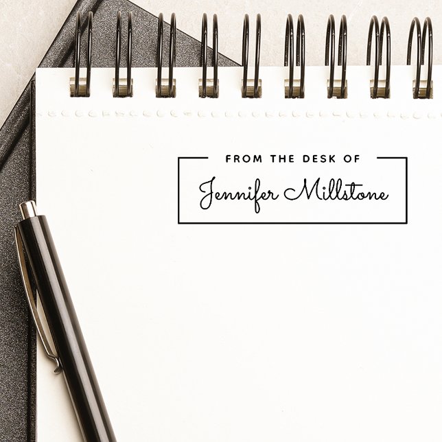 Simple From the Desk of Script Name Self-inking Stamp (Simple From the Desk of Script Name Self-inking Stamp)