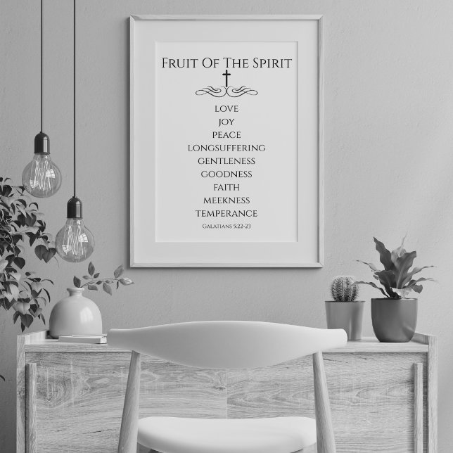 Simple Fruit of the Spirit Galatians 5 Poster (Creator Uploaded)