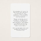 Simple Funeral In Memory Photo Prayer Card