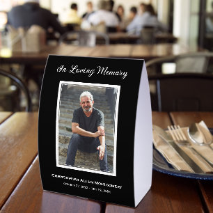 Simple Funeral Photo Memorial Tribute