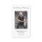 Simple Funeral Photo Sympathy Memorial Prayer Card