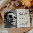 Simple Funeral Photo Thank You Card | Sympathy