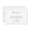 Simple Funeral & Sympathy Thank You Note Card