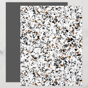 Simple Funky Terrazzo Art Scrapbook Paper