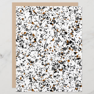 Simple Funky Terrazzo Art Scrapbook Paper