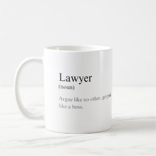 Simple Funny Lawyer Definition Joke Coffee Mug