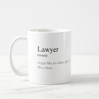 Simple Funny Lawyer Definition Joke Coffee Mug