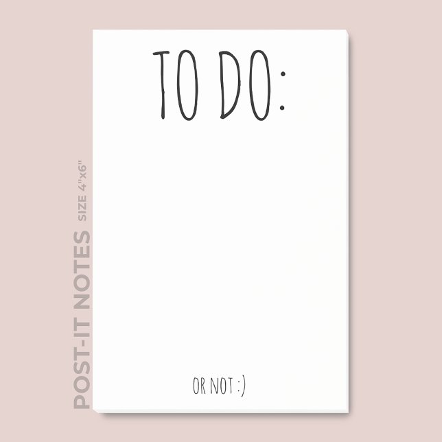 Simple Funny Script Writing Black and White Post-it Notes (Creator Uploaded)