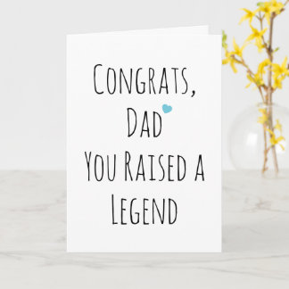 Simple Funny Witty Minimalist Fathers Day Greeting Card