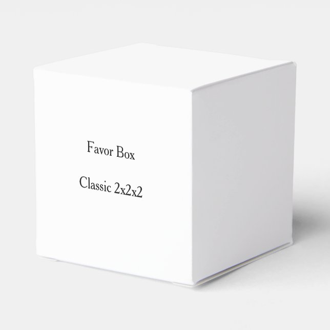 simple Gable Classic 2x2x2  Favour Box (Back Side)