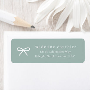 Simple Gender Neutral Shower Return Address Return Address Label