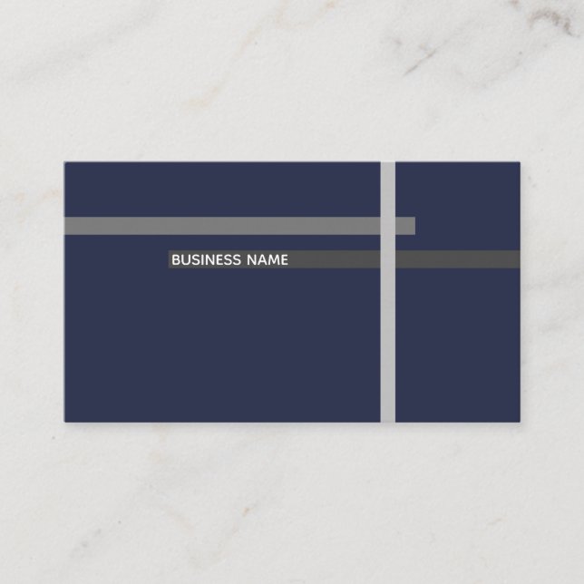 simple geometric business card (Front)