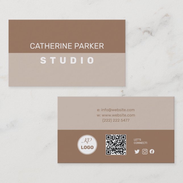 Simple Geometric  Business Card (Front/Back)