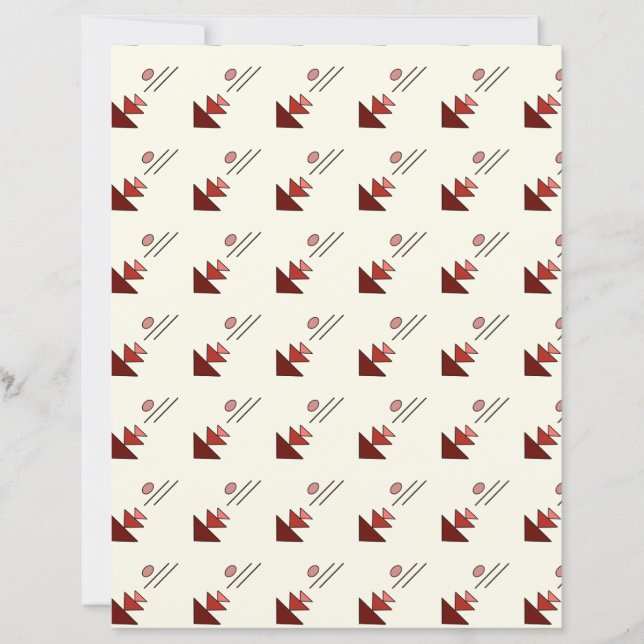 Simple Geometric Design Scrapbook Paper (Front)
