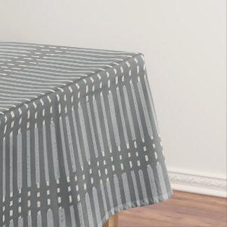 Simple geometric minimalist lines dots marsala blu tablecloth