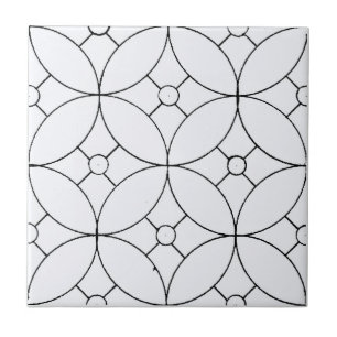 Simple Geometric Pattern Ceramic Tile