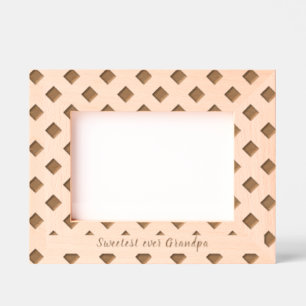 Simple Geometric Personalised text Etched Frames