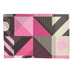 Simple Geometric Scandinavian Artwork Pillowcase