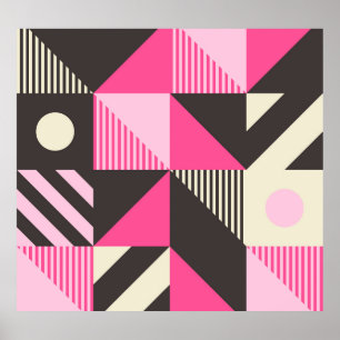 Simple Geometric Scandinavian Artwork Poster