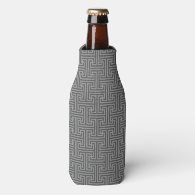 Simple geometric shapes bottle cooler (Bottle Front)