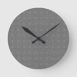 Simple geometric shapes round clock