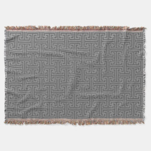 Simple geometric shapes throw blanket