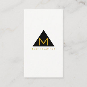 Simple Geometric Triangle Business Card