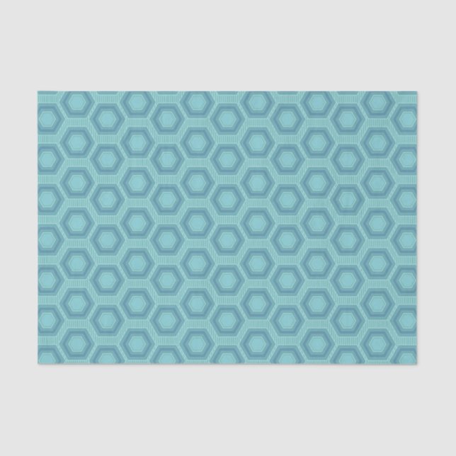 Simple Geometrical Beehive Pattern Tissue Paper (Front)